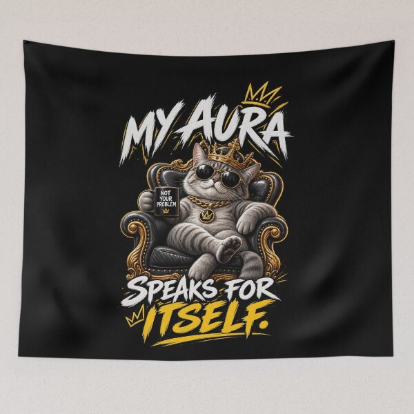 Item preview, My Aura Speaks For Itself - Funny Streetwear designed and sold by Furyus.