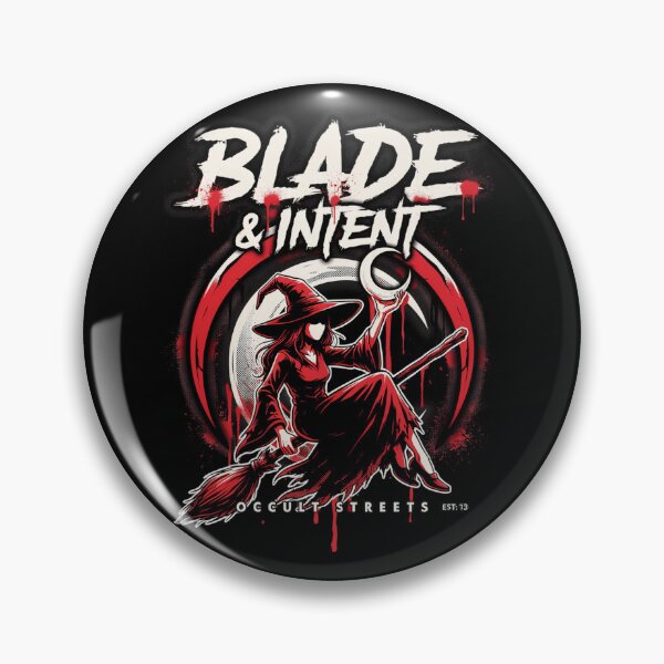 Item preview, Blade & Intent Witch T-Shirt | Occult Dagger Halloween Graphic Tee v5 designed and sold by DarylWelsh2024.