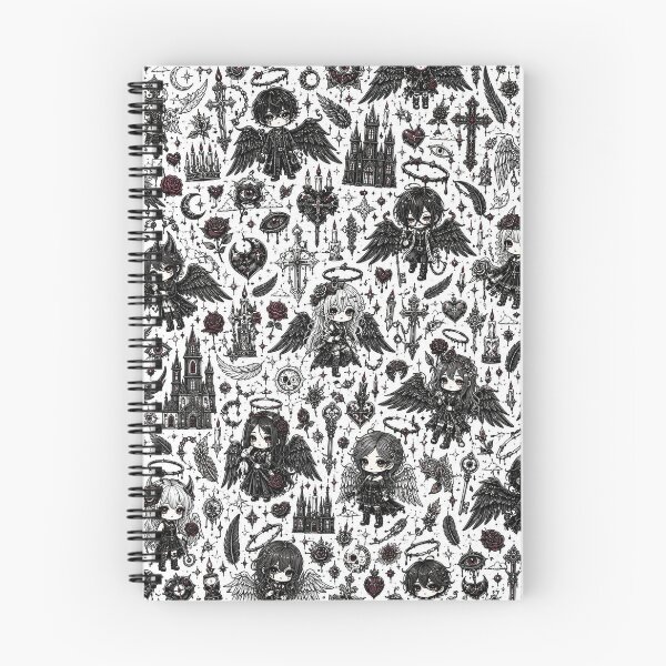 Item preview, Dark Angel Gothic Doodle Pattern designed and sold by i-corp.