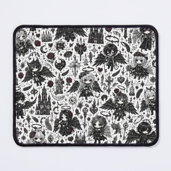 Item preview, Dark Angel Gothic Doodle Pattern designed and sold by i-corp.