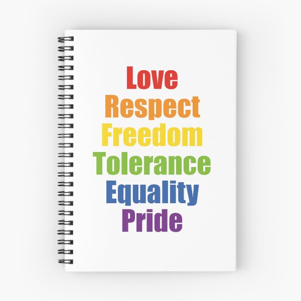 Item preview, Pride values in rainbow colors   designed and sold by Inspirationmotivation.