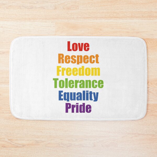 Item preview, Pride values in rainbow colors   designed and sold by Inspirationmotivation.