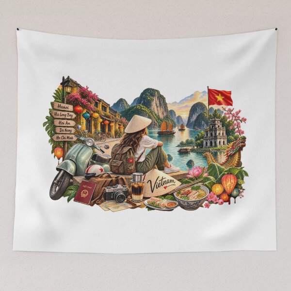 Item preview, Vietnam Travel – Hanoi, Ha Long Bay and Asian Adventure designed and sold by J-Impression.
