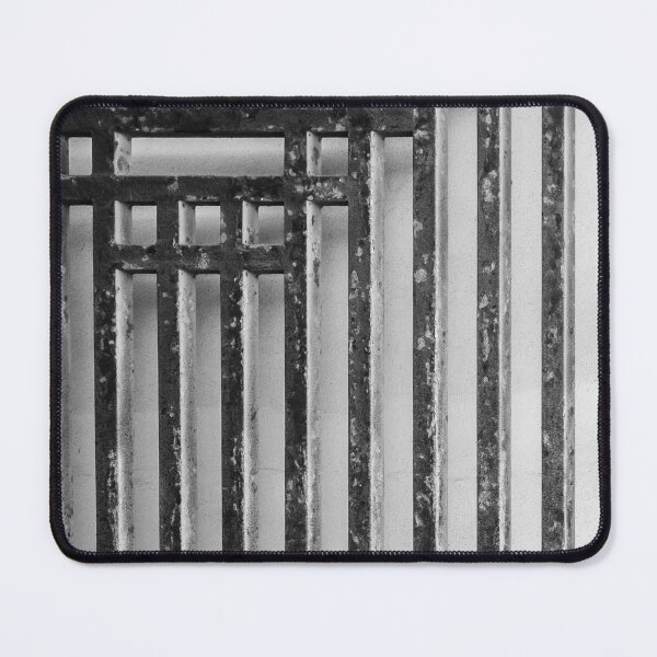 Item preview, Rustic Metal Bars Featuring Geometric Patterns Against a Textured Wall designed and sold by Nmallia.