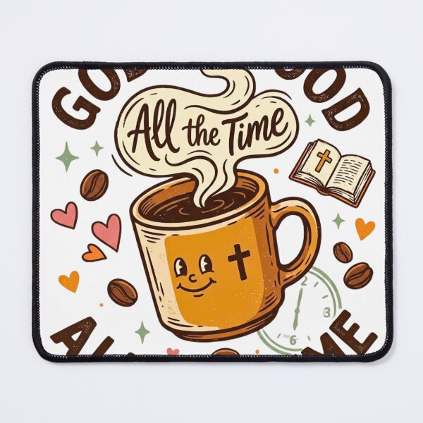 Item preview, God Is Good All The Time | Retro Coffee & Bible Christian Design designed and sold by BumbleBloom7.