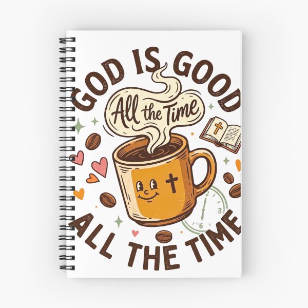 Item preview, God Is Good All The Time | Retro Coffee & Bible Christian Design designed and sold by BumbleBloom7.