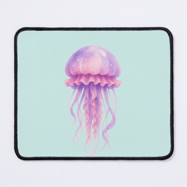 Item preview, Pink Purple Jellyfish Watercolor designed and sold by DariaCraft.