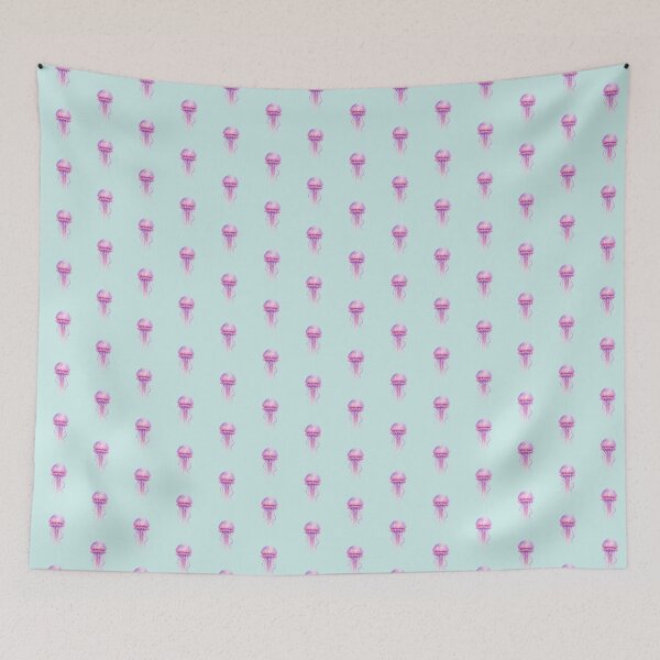 Item preview, Pink Purple Jellyfish Watercolor designed and sold by DariaCraft.