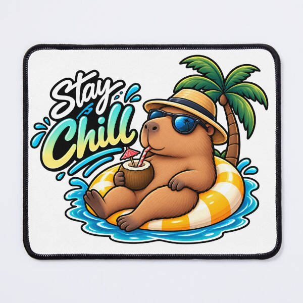 Item preview, Stay Chill – Capybara designed and sold by ArvelloCreative.