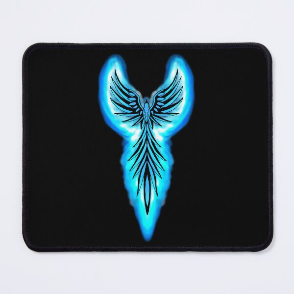 Item preview, Glowing Cyan Phoenix Tribal Firebird Aura designed and sold by URSM.