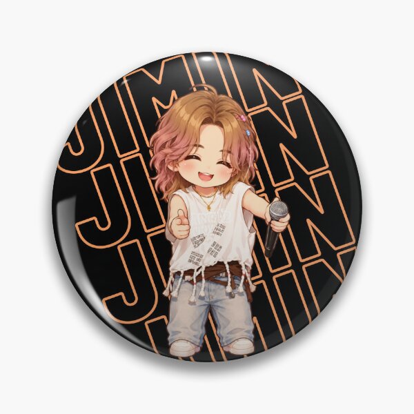 Item preview, BTS arirang - Jimin - cute chibi - braided shirt golden hair designed and sold by moteesshop.