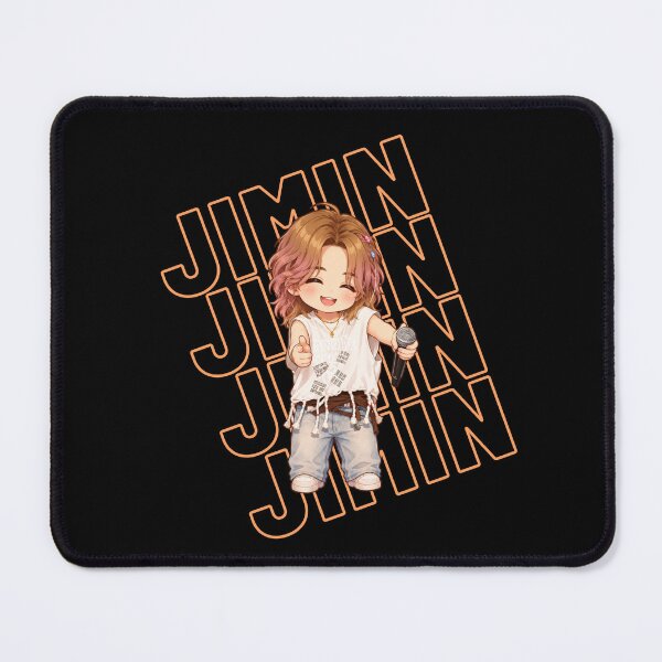 Item preview, BTS arirang - Jimin - cute chibi - braided shirt golden hair designed and sold by moteesshop.