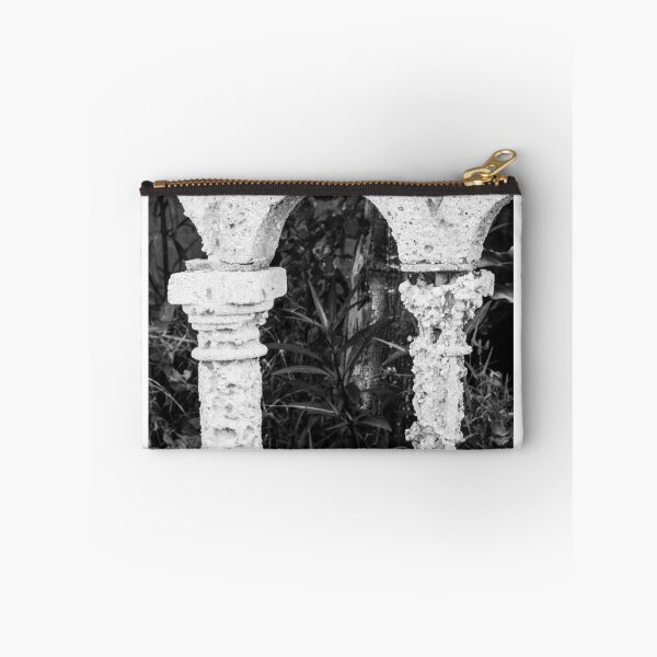 Item preview, Weathered Stone Arches with Ornamental Pillars in Monochrome designed and sold by Nmallia.
