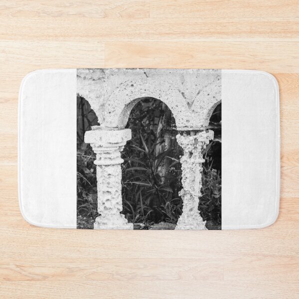 Item preview, Weathered Stone Arches with Ornamental Pillars in Monochrome designed and sold by Nmallia.