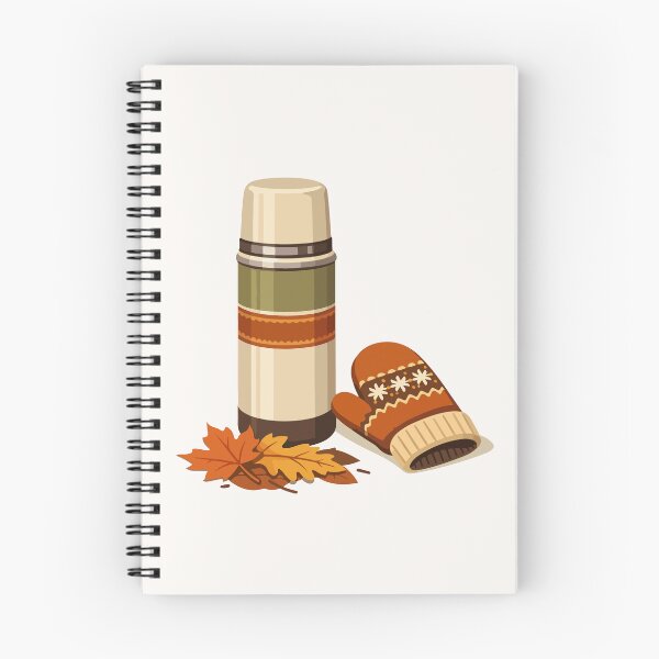 Item preview, Autumn Thermos & Mitten Cozy Gift for Autumn Fans, Students & Cozy Lifestyle Lovers designed and sold by stylishdzign.