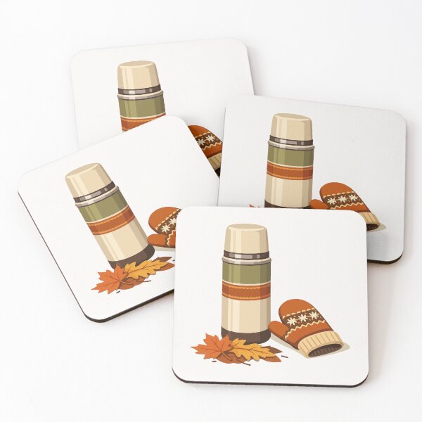 Item preview, Autumn Thermos & Mitten Cozy Gift for Autumn Fans, Students & Cozy Lifestyle Lovers designed and sold by stylishdzign.