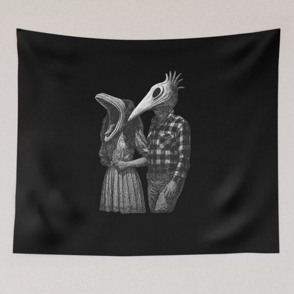 Item preview, Strange & Unusual Horror Couple – Gothic Creepy Vintage  designed and sold by roartusa.