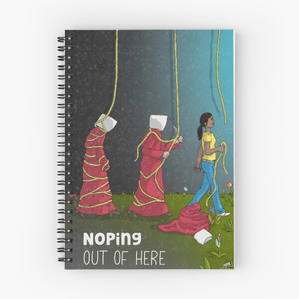 Item preview, Handmaid's Tale inspired women's empowerment card "Noping out of here" designed and sold by AlexandraGregor.