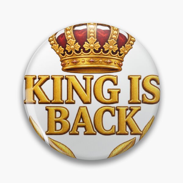 Item preview, King Is Back Gold Crown Laurel Wreath designed and sold by FinallBoss.