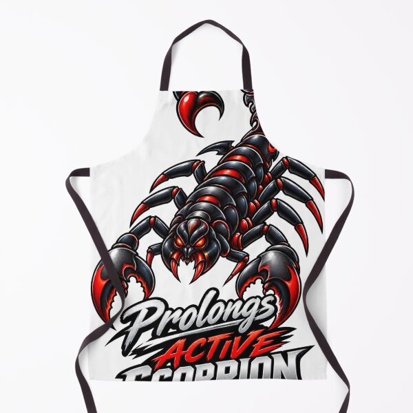 Item preview, Prolongs Active Scorpion Minimalist Typography Tee designed and sold by AllRoundTees.