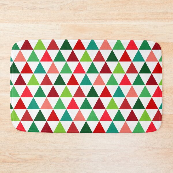 Item preview, Xmas Triangles Design, Red Green and White Triangles Pattern, Holiday Present designed and sold by bestggraphico.