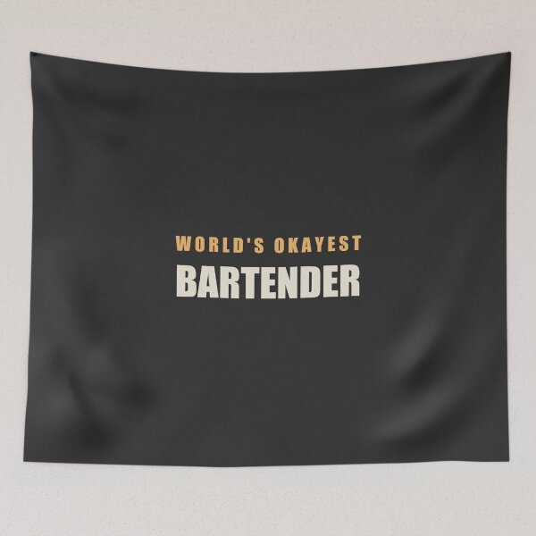 Aperçu de l'œuvre Le barman le plus moyen du monde - Barman créée et vendue par RetroThreadWorks.