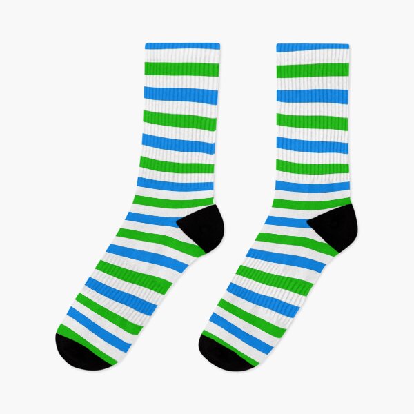 Item preview, Blue and Green Stripes Design White  designed and sold by PatternTitan.