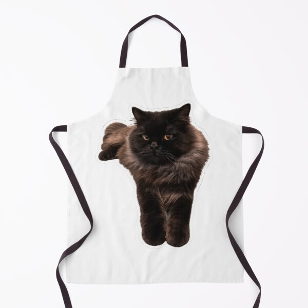 Item preview, Fluffy Longhair Black Cat - My Cat. HAKU designed and sold by PetalsPaws.