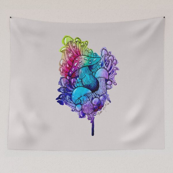 Item preview, Magic Mushrooms Watercolor designed and sold by ThaisMelo.