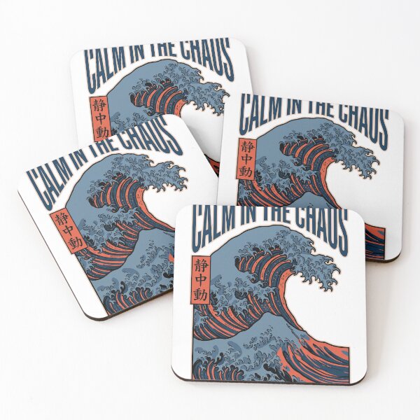 Item preview, Calm in the Chaos Neo-Traditional Wave Streetwear Graphic Tee designed and sold by KIDEnia.