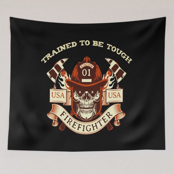 Item preview, Trained To Be Tough - Firefighter designed and sold by MugsAndDuds.