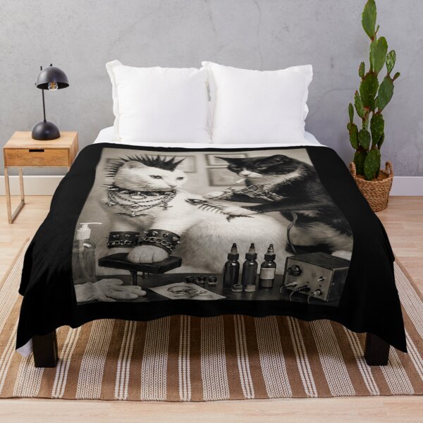 Item preview, Funny Punk Tattoo Cats Rockabilly Art Meme Humor designed and sold by BASKF.