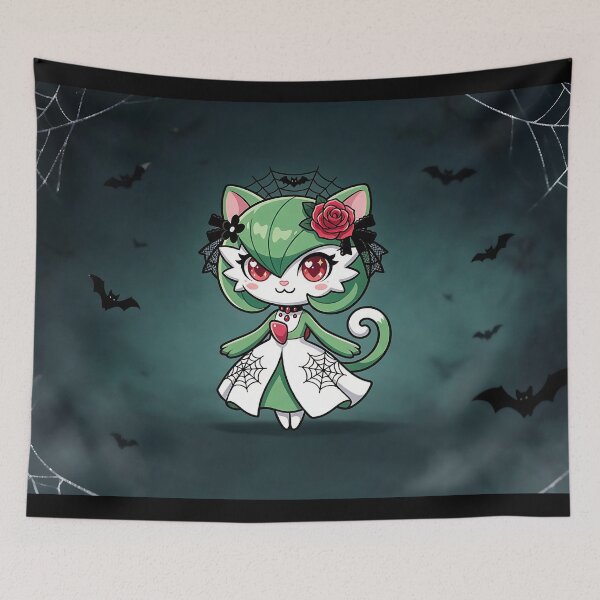 Item preview, Gothic Halloween Garden Cat: Spooky Cute Dress designed and sold by CuteKats.