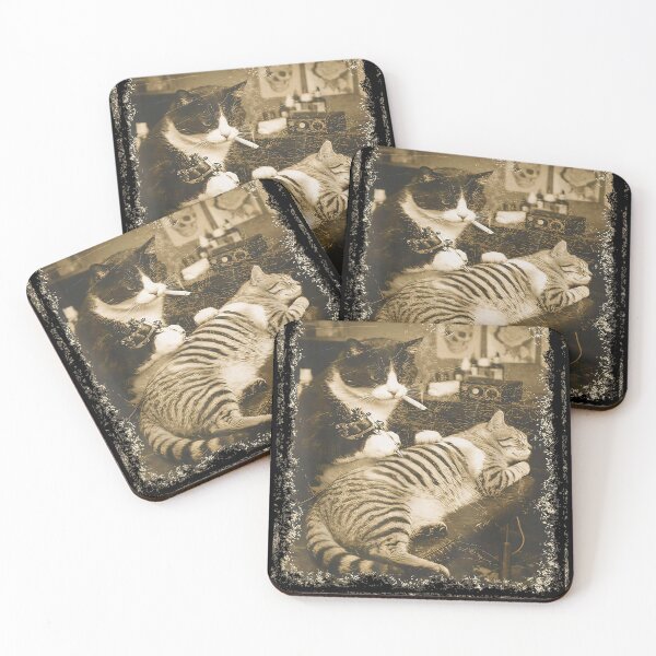 Item preview, Funny Punk Tattoo Cats Rockabilly Art Meme Humor  designed and sold by BASKF.