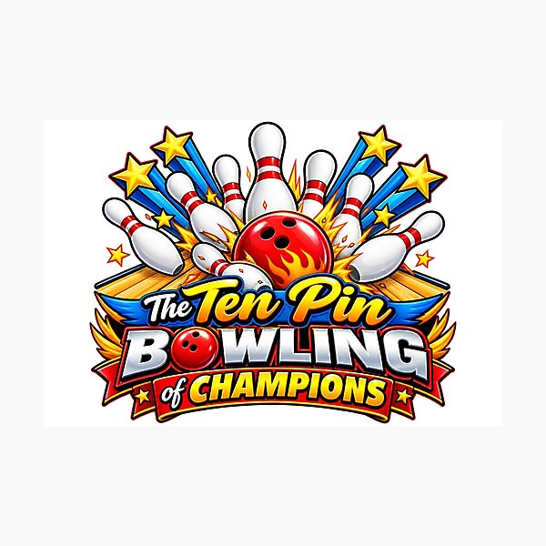 Item preview, The Ten Pin Bowling of Champions designed and sold by AllRoundTees.