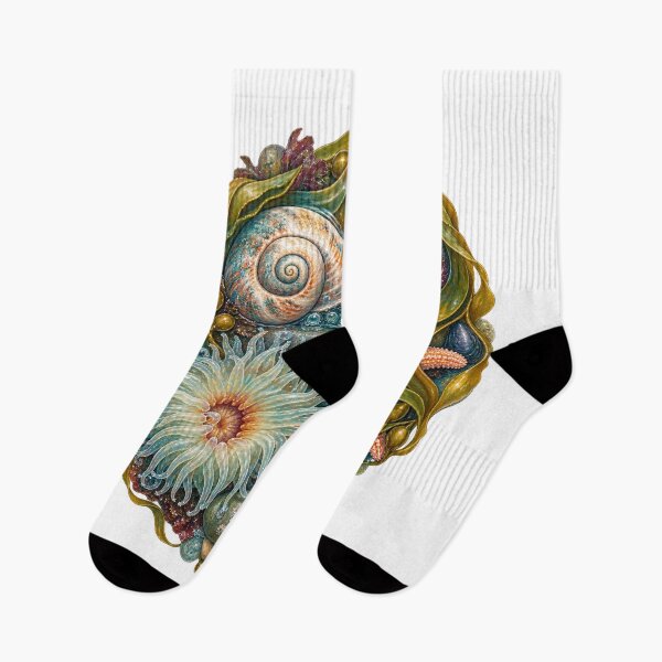 Item preview, Tidal pool composition with starfish and shell designed and sold by chrisbe-.