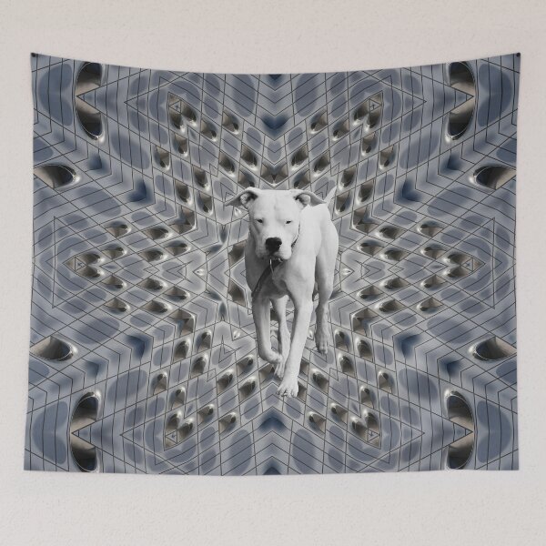 Item preview, Dogo Argentino – Kaleidoscope in front of the Elbphilharmonie / Swiss Artwork Photography designed and sold by Raphael Wolf.