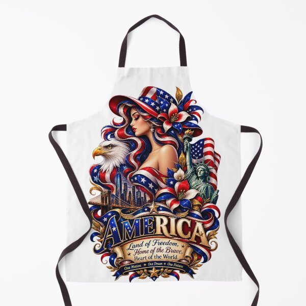 Item preview, America Patriotic Woman Portrait with Bald Eagle designed and sold by ujjawal.