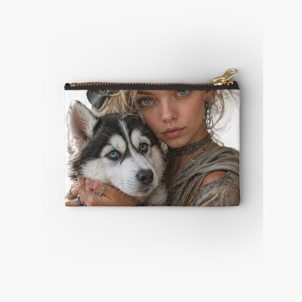 Item preview, Woman and Husky – Beautiful Bond of Love designed and sold by GRFORA.