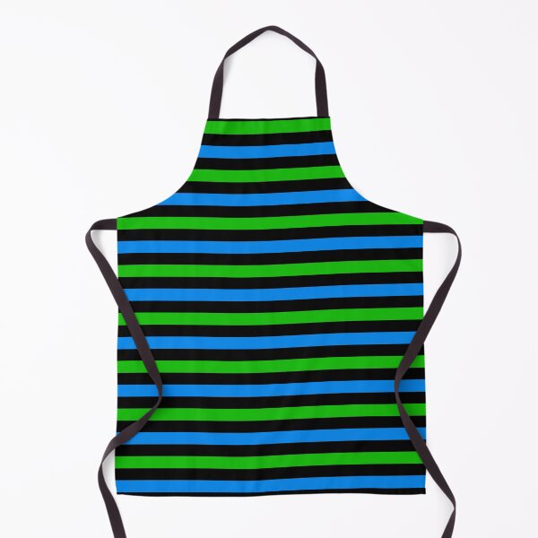 Item preview, Blue and Green Stripes Design Black  designed and sold by PatternTitan.