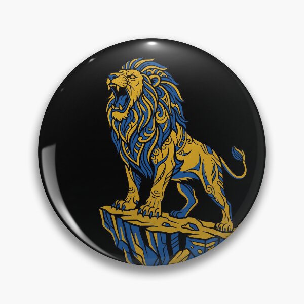 Item preview, Ukrainian Roaring Lion Galician Pride Blue Yellow Power designed and sold by KreonaTime.