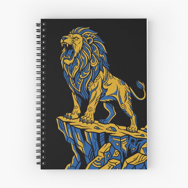 Item preview, Ukrainian Roaring Lion Galician Pride Blue Yellow Power designed and sold by KreonaTime.