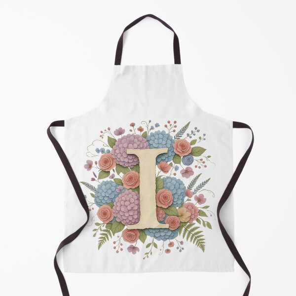 Item preview, Floral Letter I Monogram Watercolor designed and sold by ITCHAWAWAA.