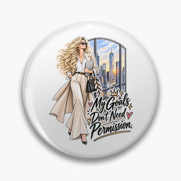 Item preview, My Goals Don’t Need Permission – Ambitious women’s t-shirt designed and sold by J-Impression.