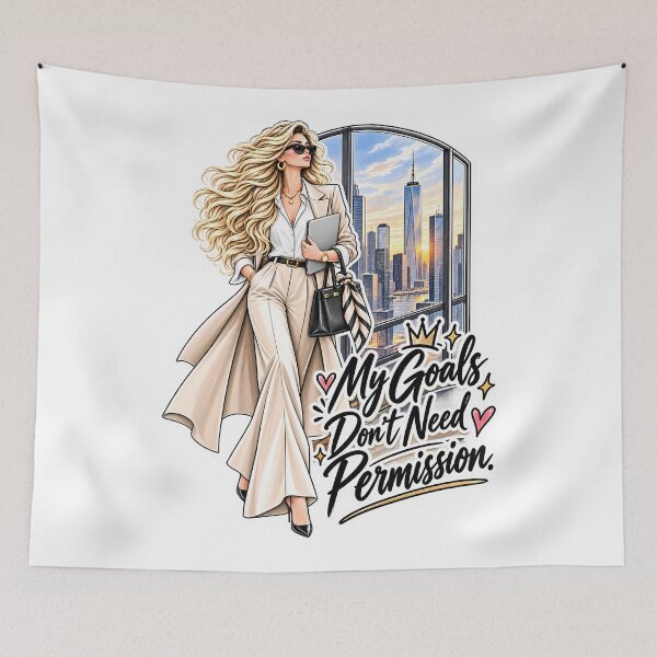 Item preview, My Goals Don’t Need Permission – Ambitious women’s t-shirt designed and sold by J-Impression.