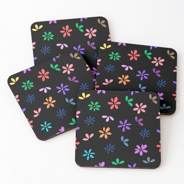 Item preview, Colorful Floral Pattern with Minimalist Flowers | Modern Abstract Flower Design designed and sold by NUSUSDREAM.