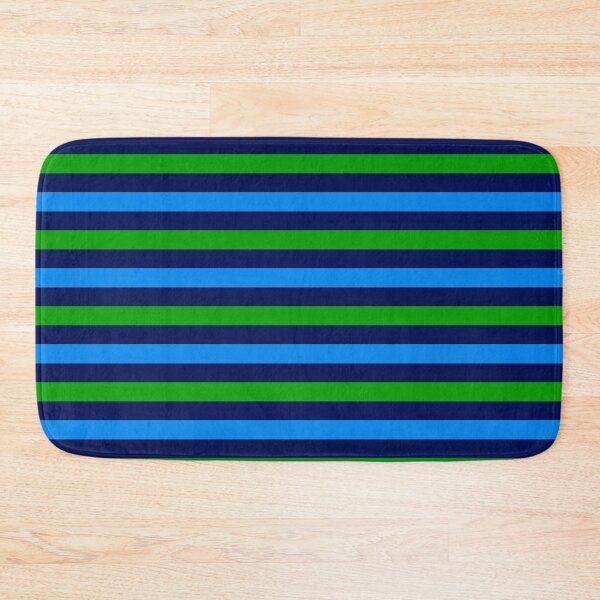 Item preview, Blue and Green Stripes Design Navy Blue  designed and sold by PatternTitan.
