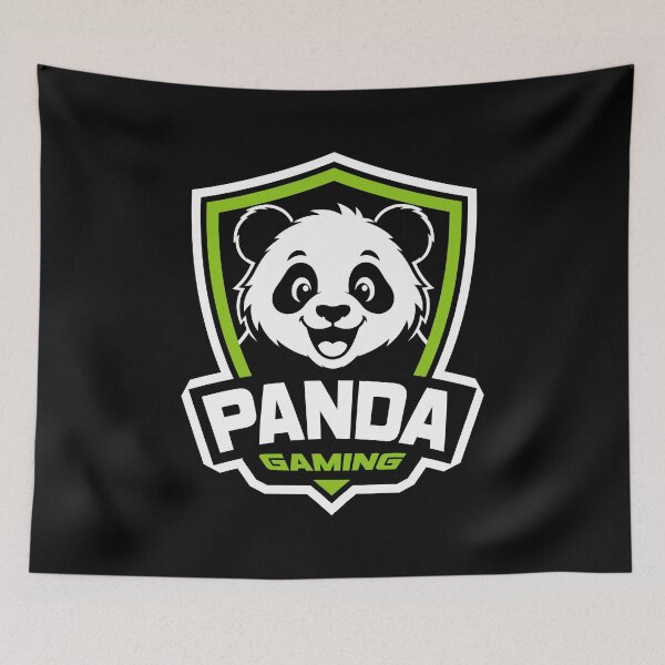 Item preview, Panda Gaming Logo Esport Mascot Shield Design designed and sold by AtonuHaque.