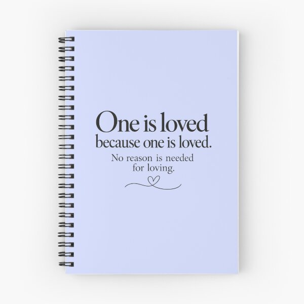 Item preview, One Is Loved Because One Is Loved Quote | Love & Romantic Typography Design designed and sold by MimiSabu.