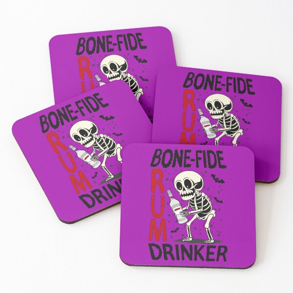 Item preview, Drunk Skeleton Bone-Fide Rum Drinker designed and sold by TheNiftySpot.